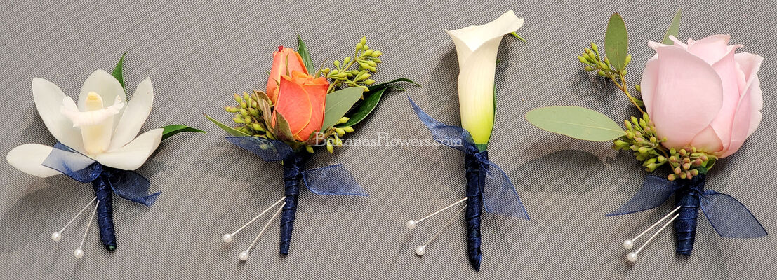 Boutonnieres from Bakanas Florist & Gifts, flower shop in Marlton, NJ